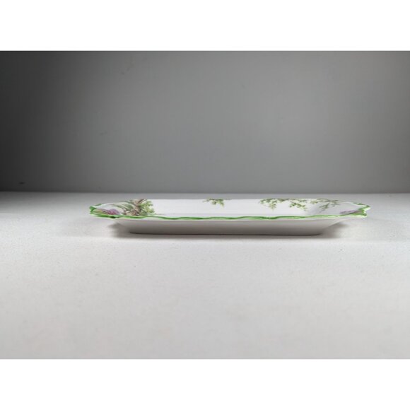 RARE 1920s Royal Albert Greenwood Tree English porcelain tray, Tray for creamer - Picture 5 of 8